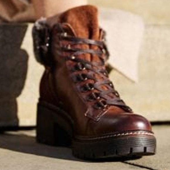 MODA IN PELLE COMBAT BOOTS - Picture 3 of 7
